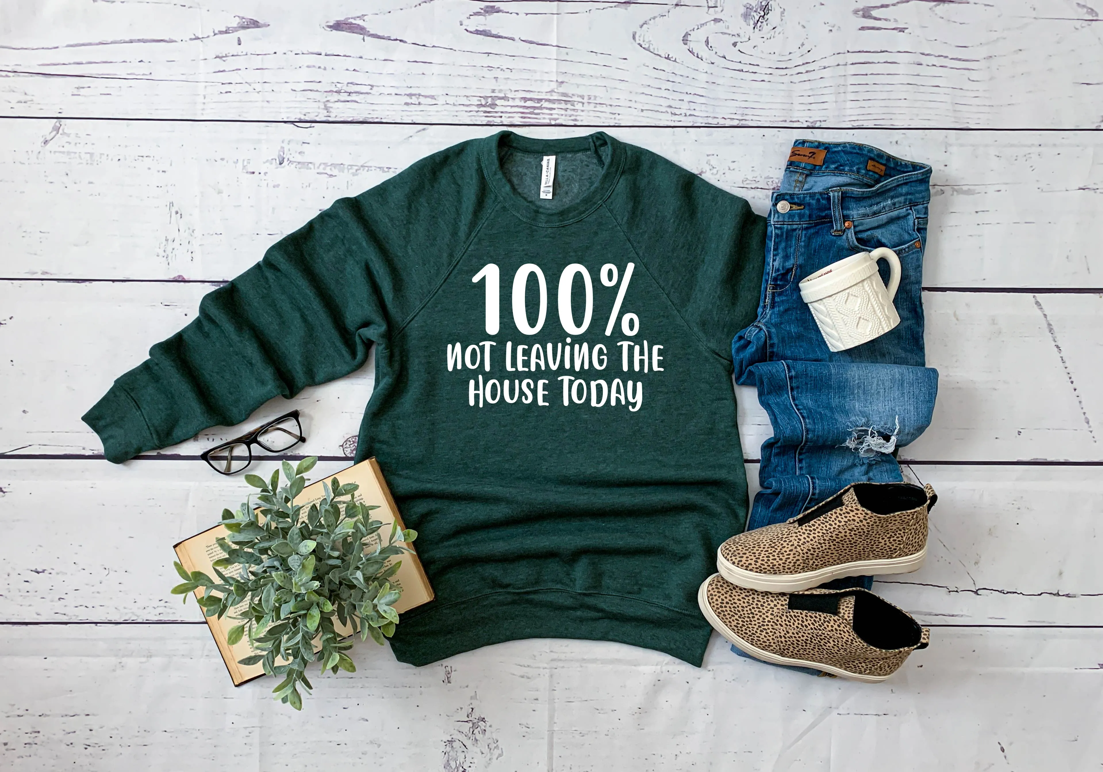 100% Not Leaving The House Today | Unisex Triblend Sweatshirt