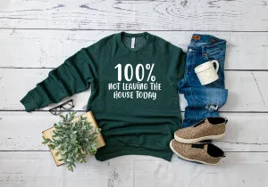 100% Not Leaving The House Today | Unisex Triblend Sweatshirt