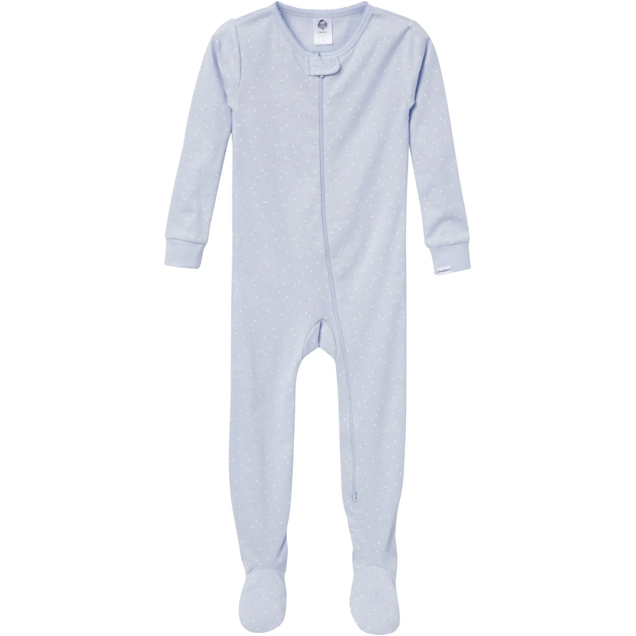 4-Pack Baby & Toddler Girls Butterflies Snug Fit Footed Pajamas