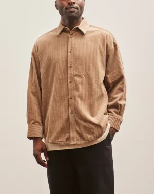 7115 Unisex Corduroy Dolman Shirt, Tobacco