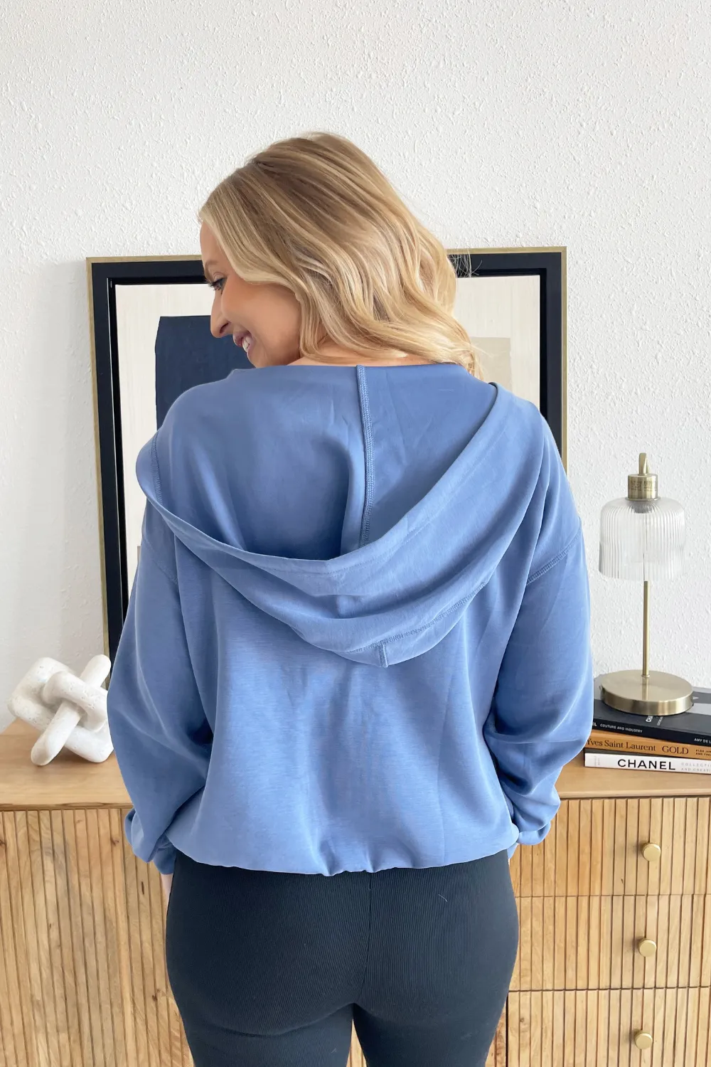 Active Zip-Up Relaxed Crop Hooded Jacket