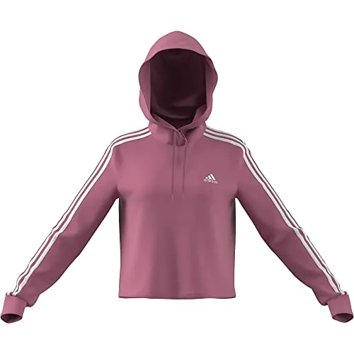 adidas 3-Stripes Cropped Hoodie