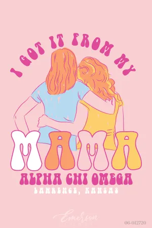 Alpha Chi Omega University of Kansas Mom's T-Shirt