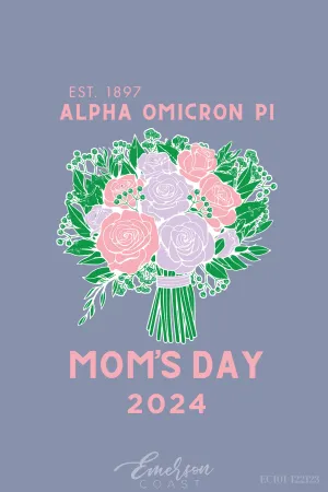 Alpha Omicron Pi Mom's Day Bouquet T-Shirt