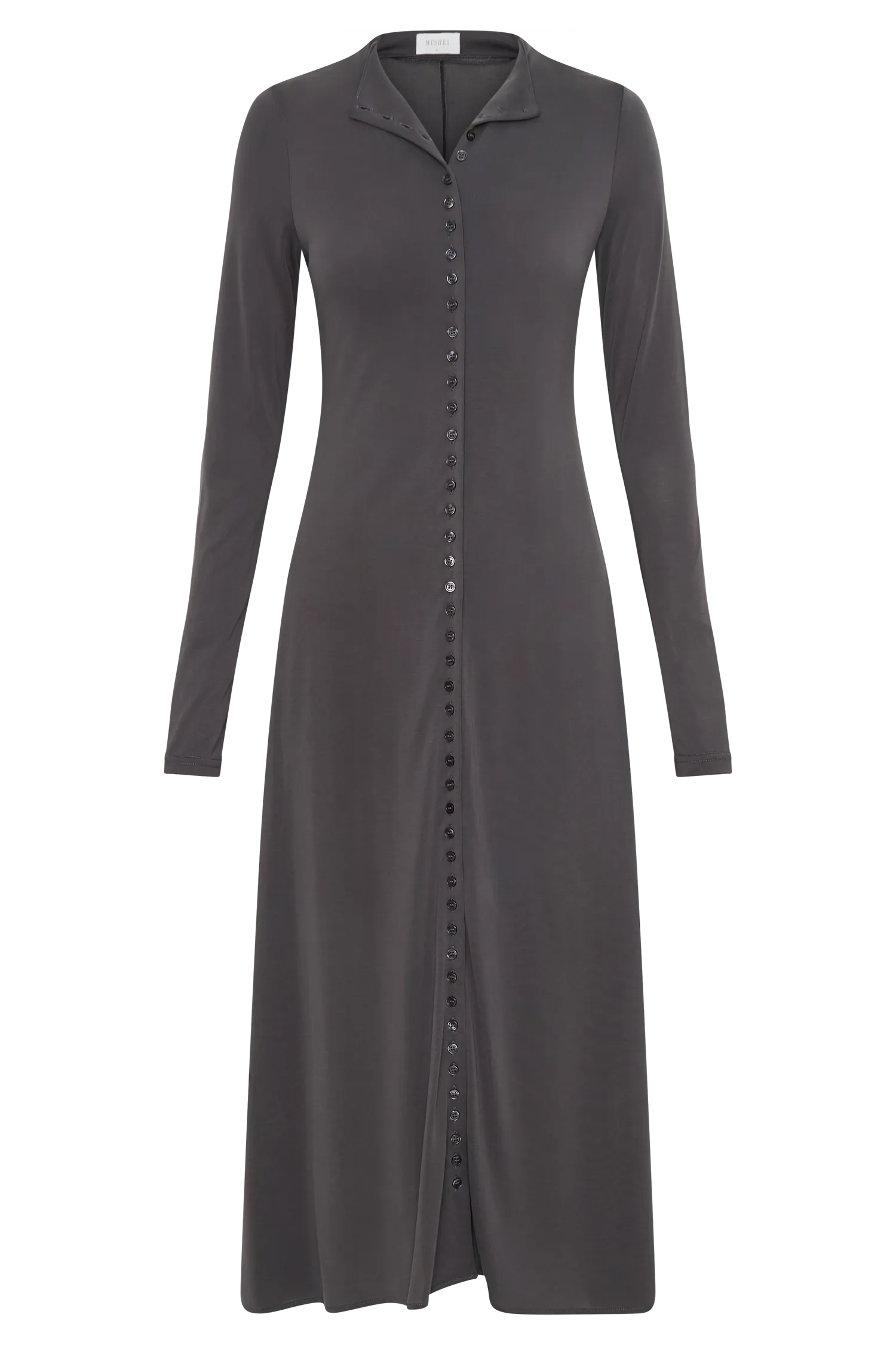 Anders Peached Jersey Midi Dress - Charcoal