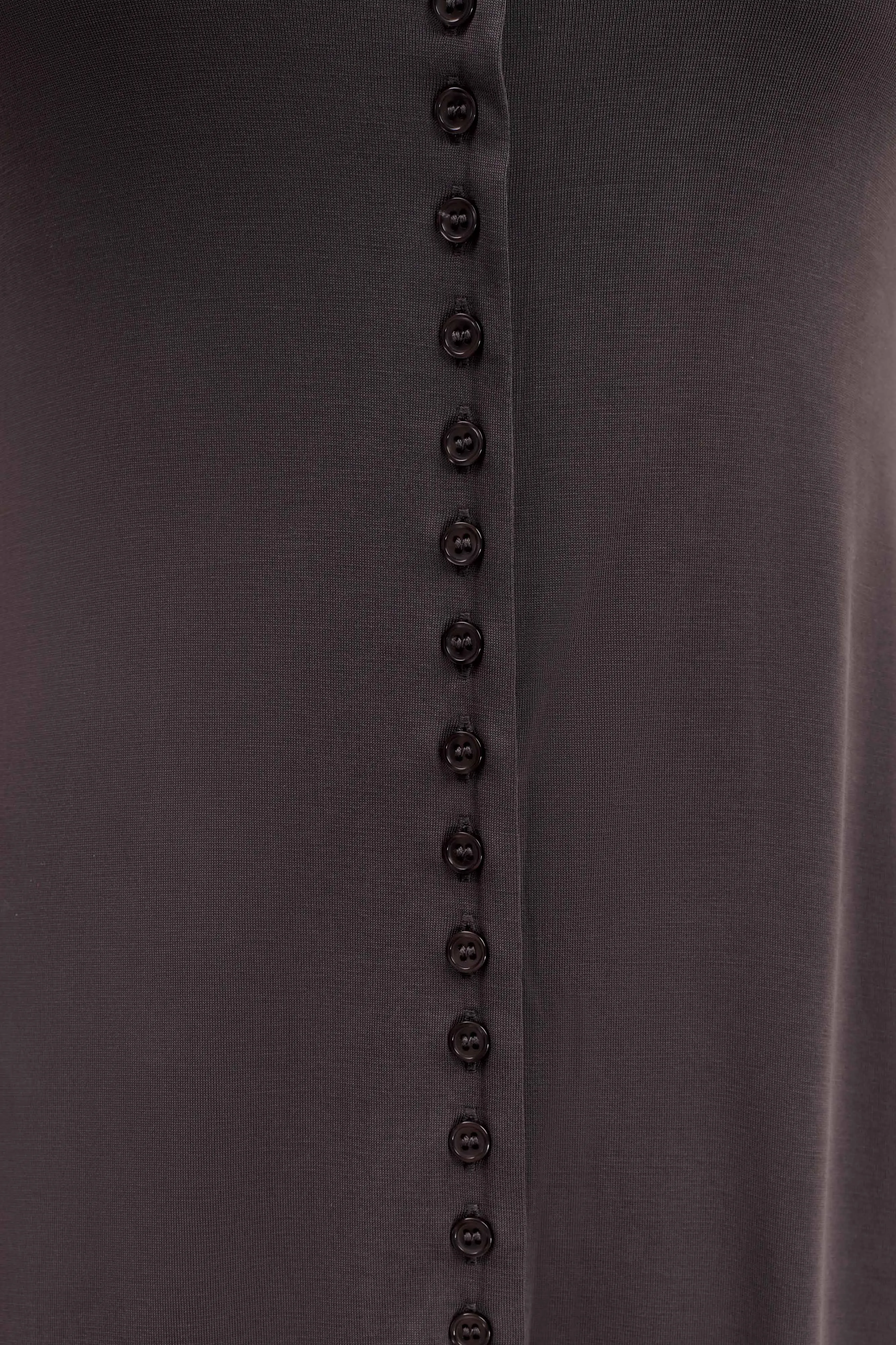 Anders Peached Jersey Midi Dress - Charcoal