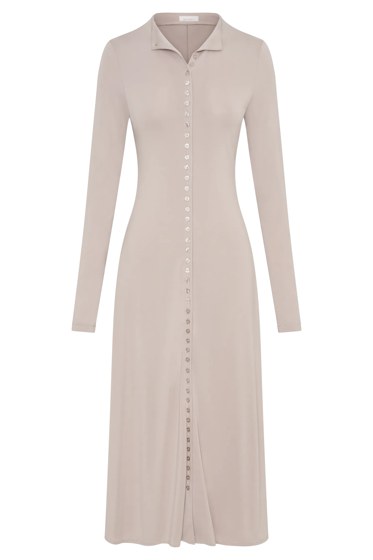 Anders Peached Jersey Midi Dress - Taupe