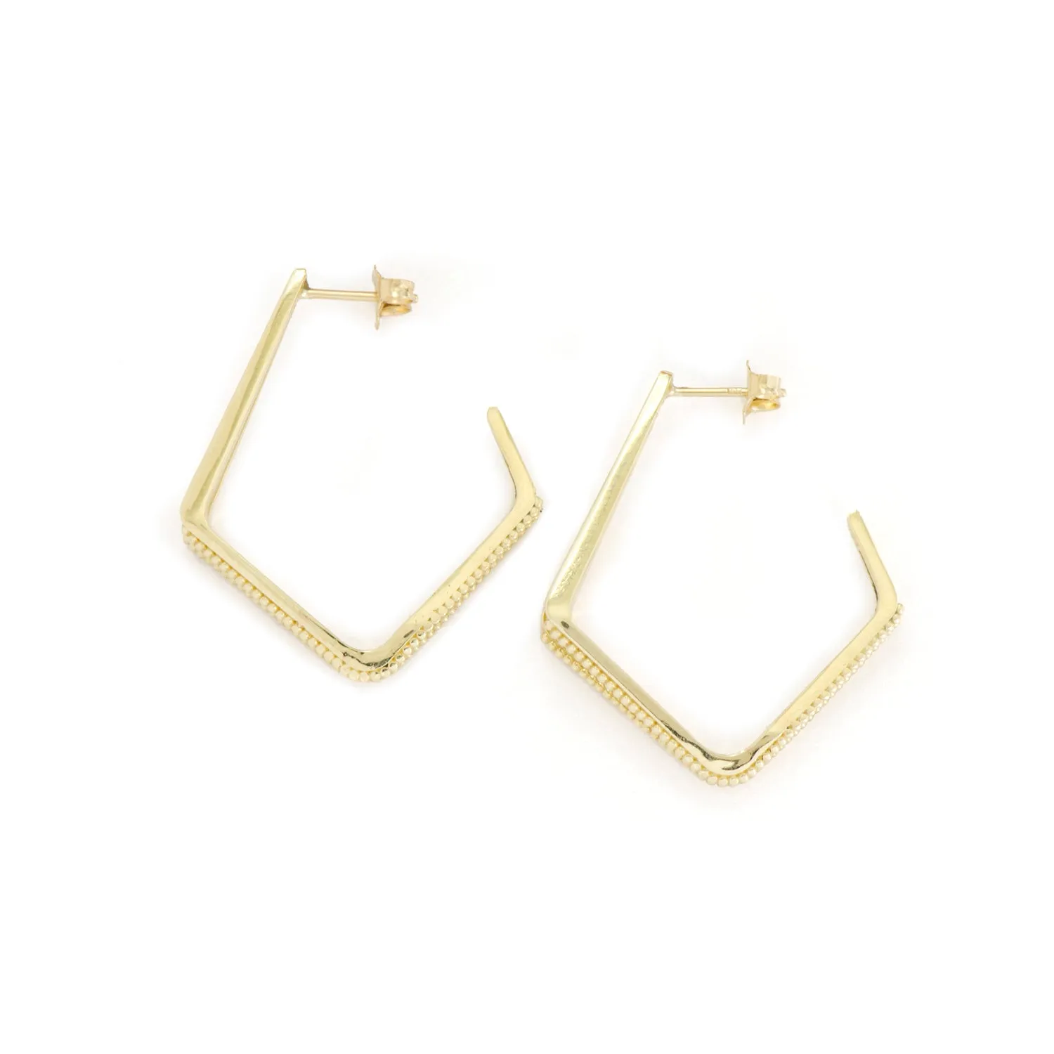 Angular Hoop Earrings