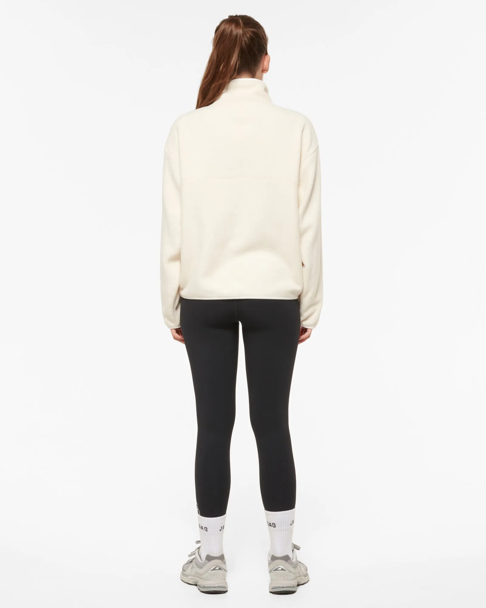 AVORIA HALF-ZIP SWEATER SWAN WHITE