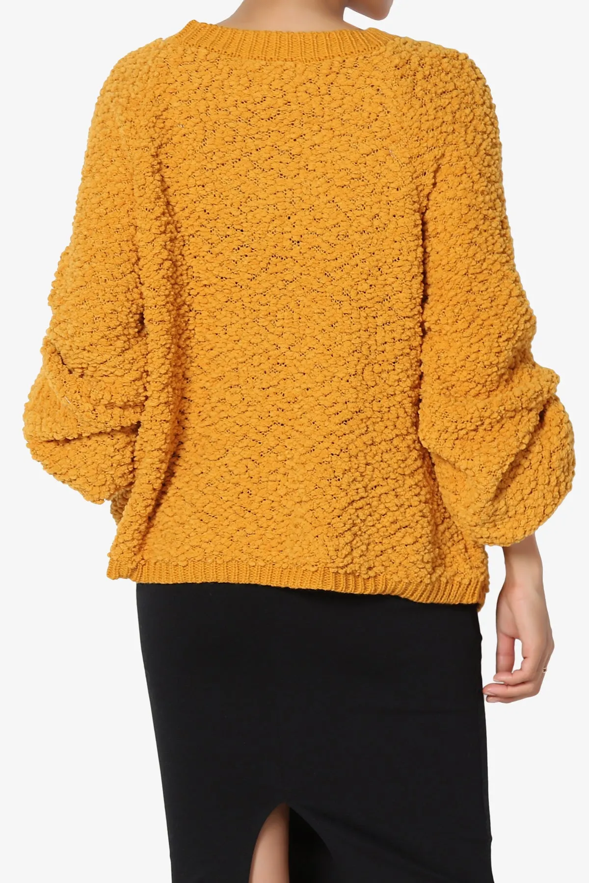 Barry Fuzzy Knit Button Boxy Crop Cardigan