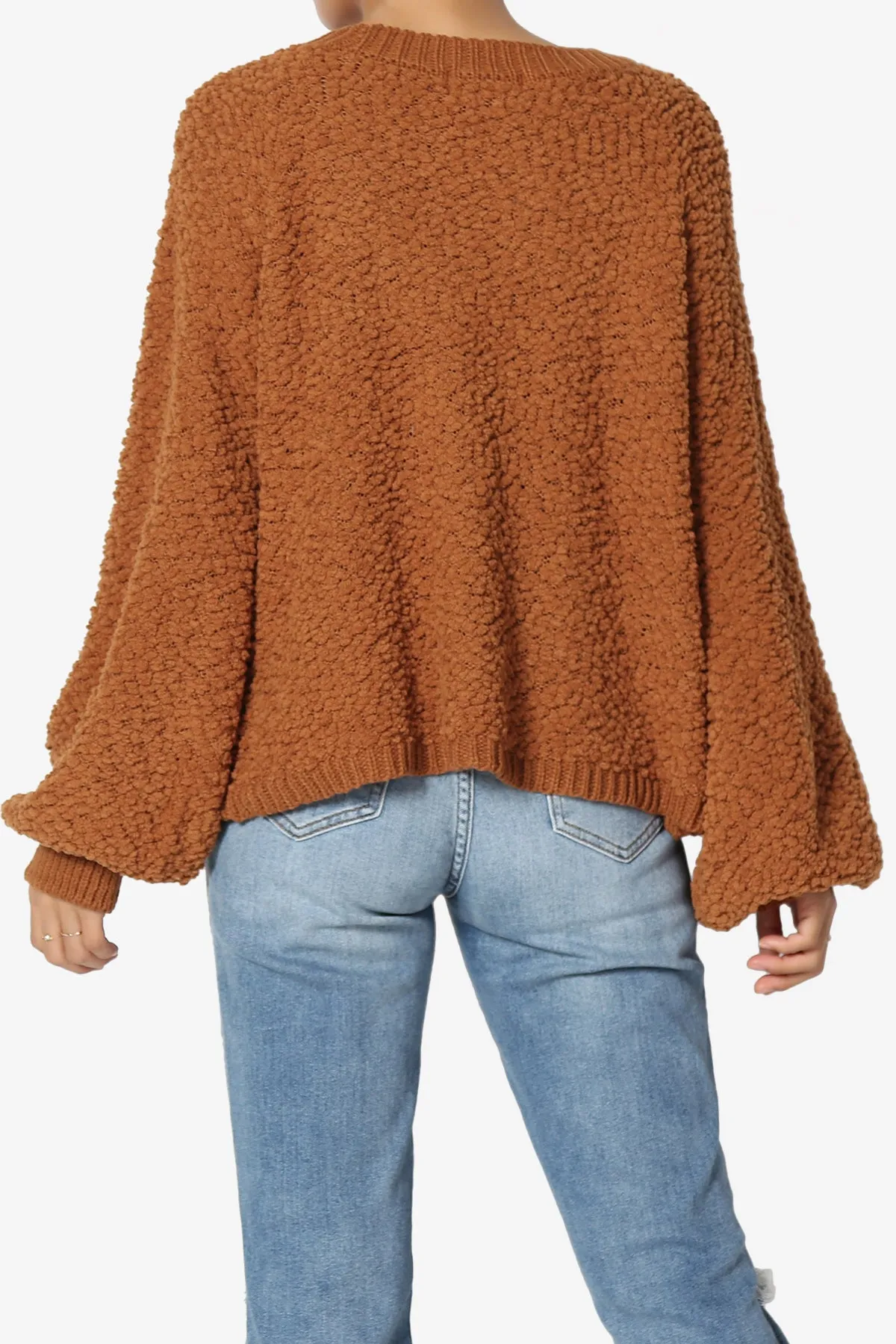 Barry Fuzzy Knit Button Boxy Crop Cardigan