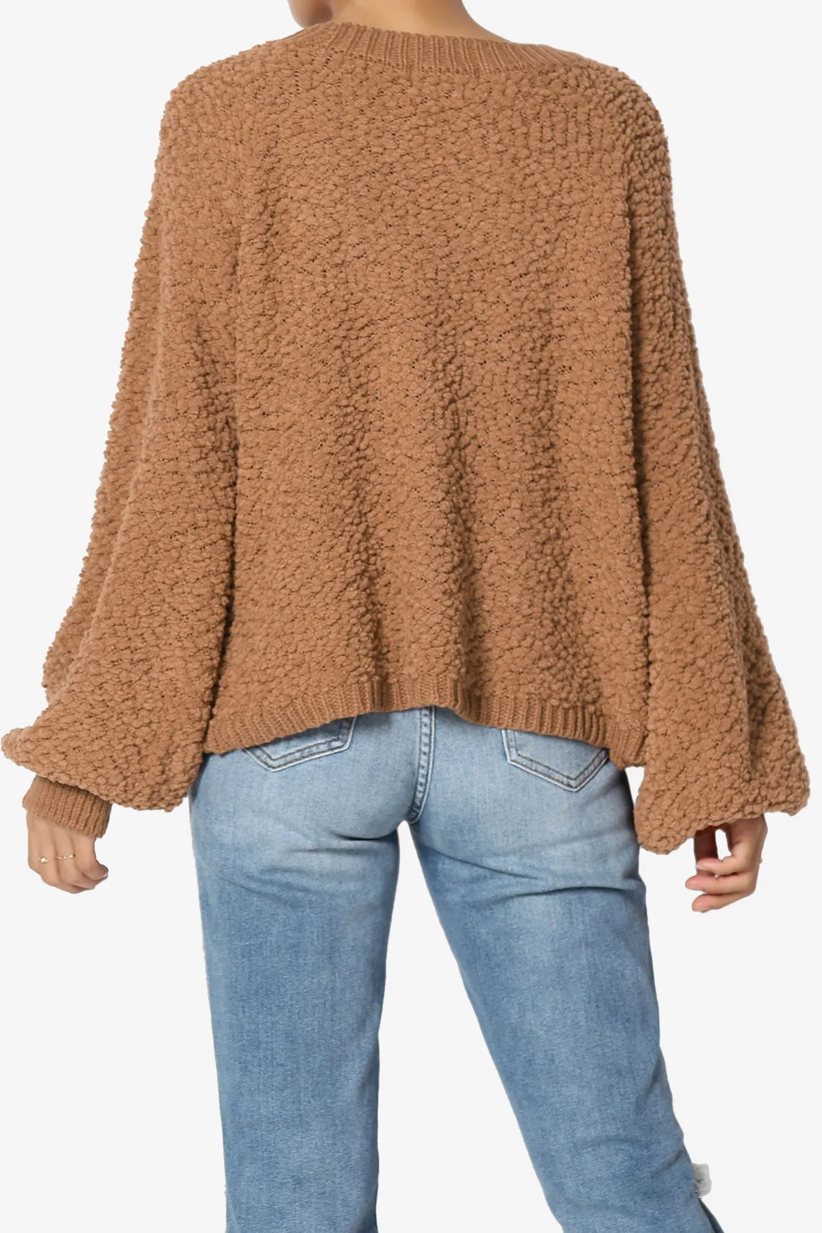 Barry Fuzzy Knit Button Boxy Crop Cardigan