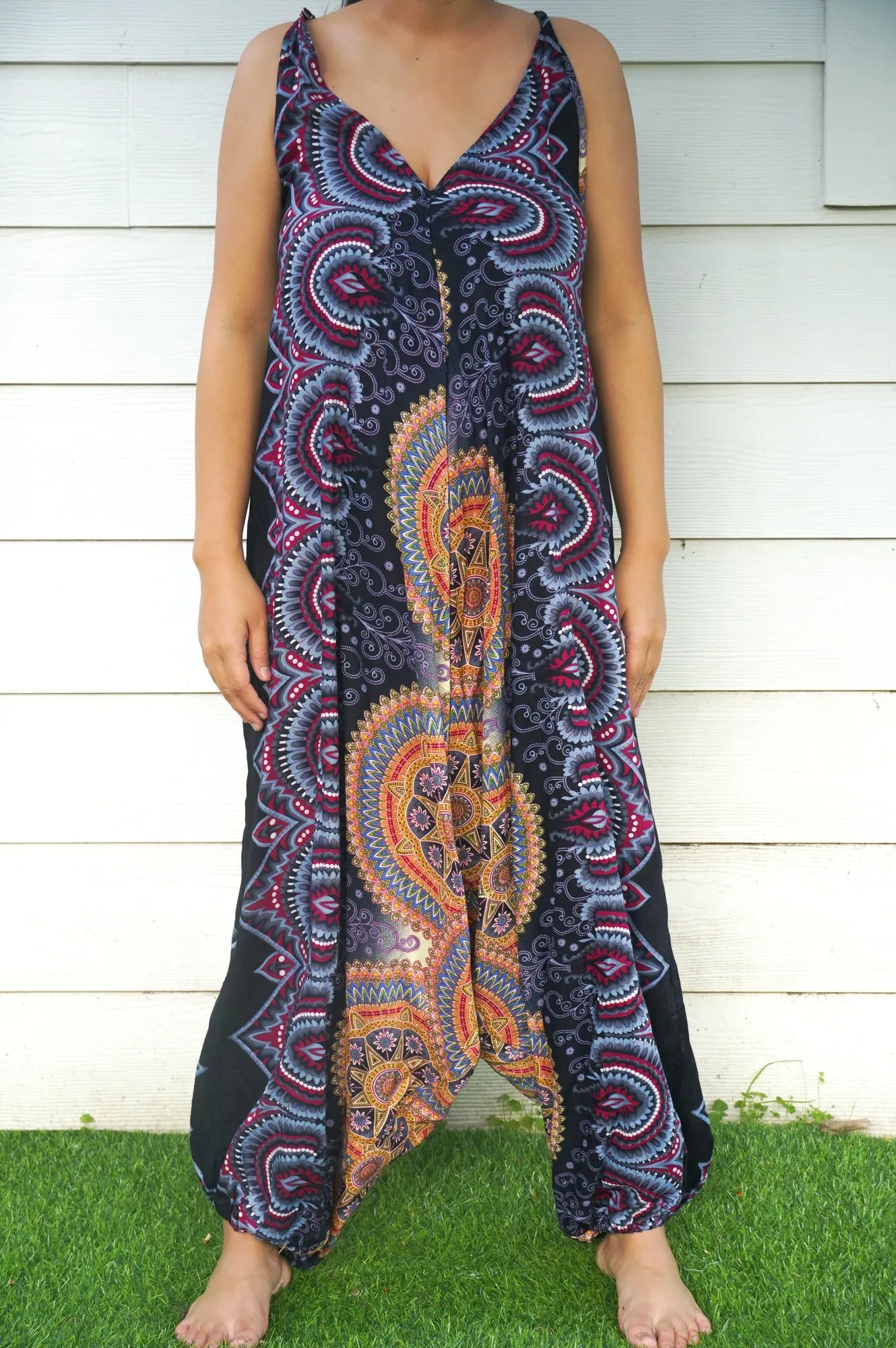 Black Mandala Romper