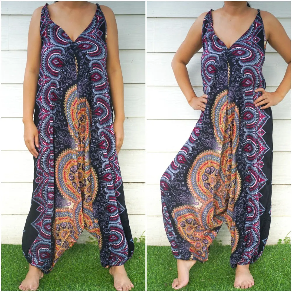 Black Mandala Romper