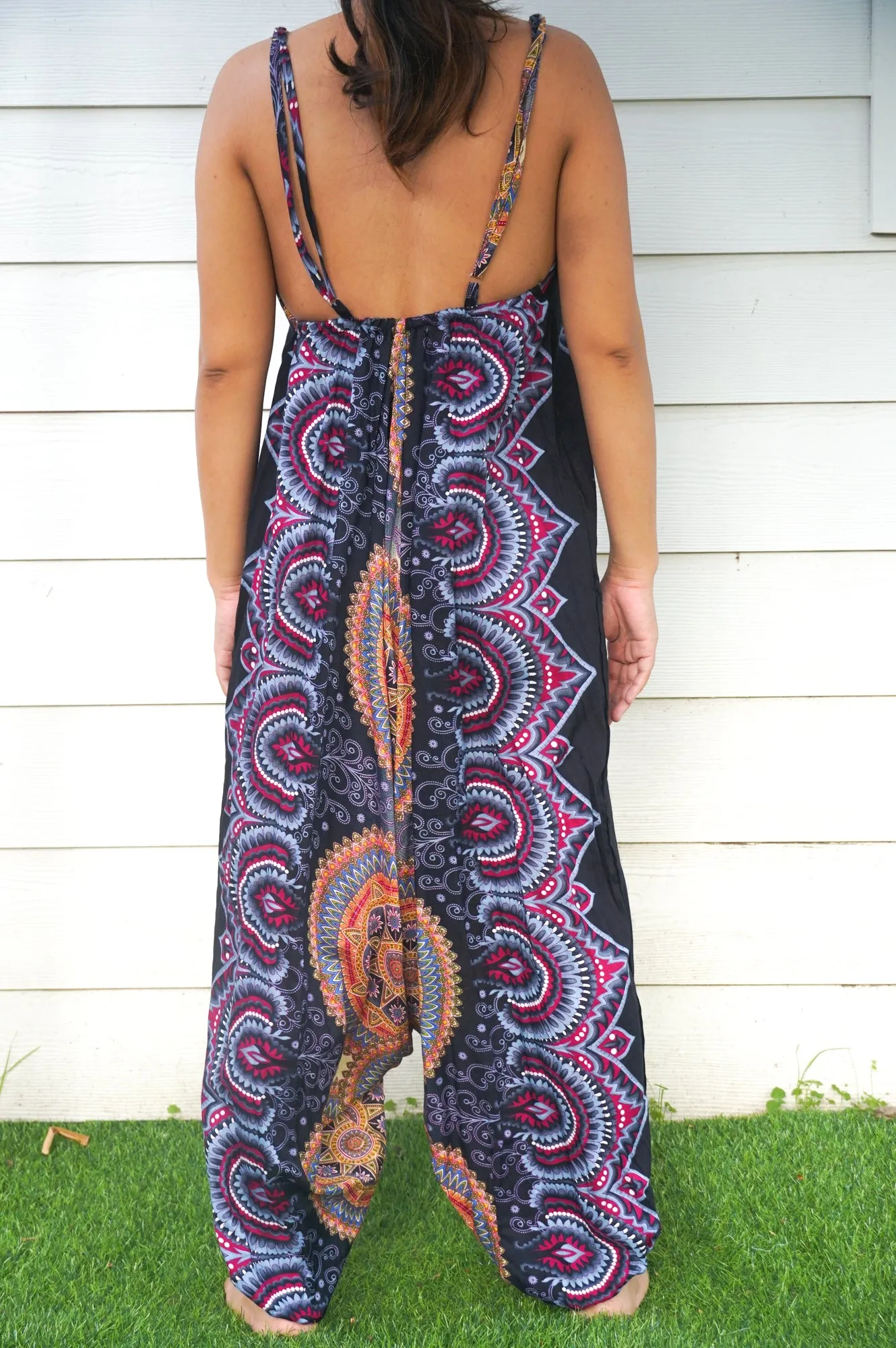 Black Mandala Romper