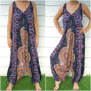 Black Mandala Romper