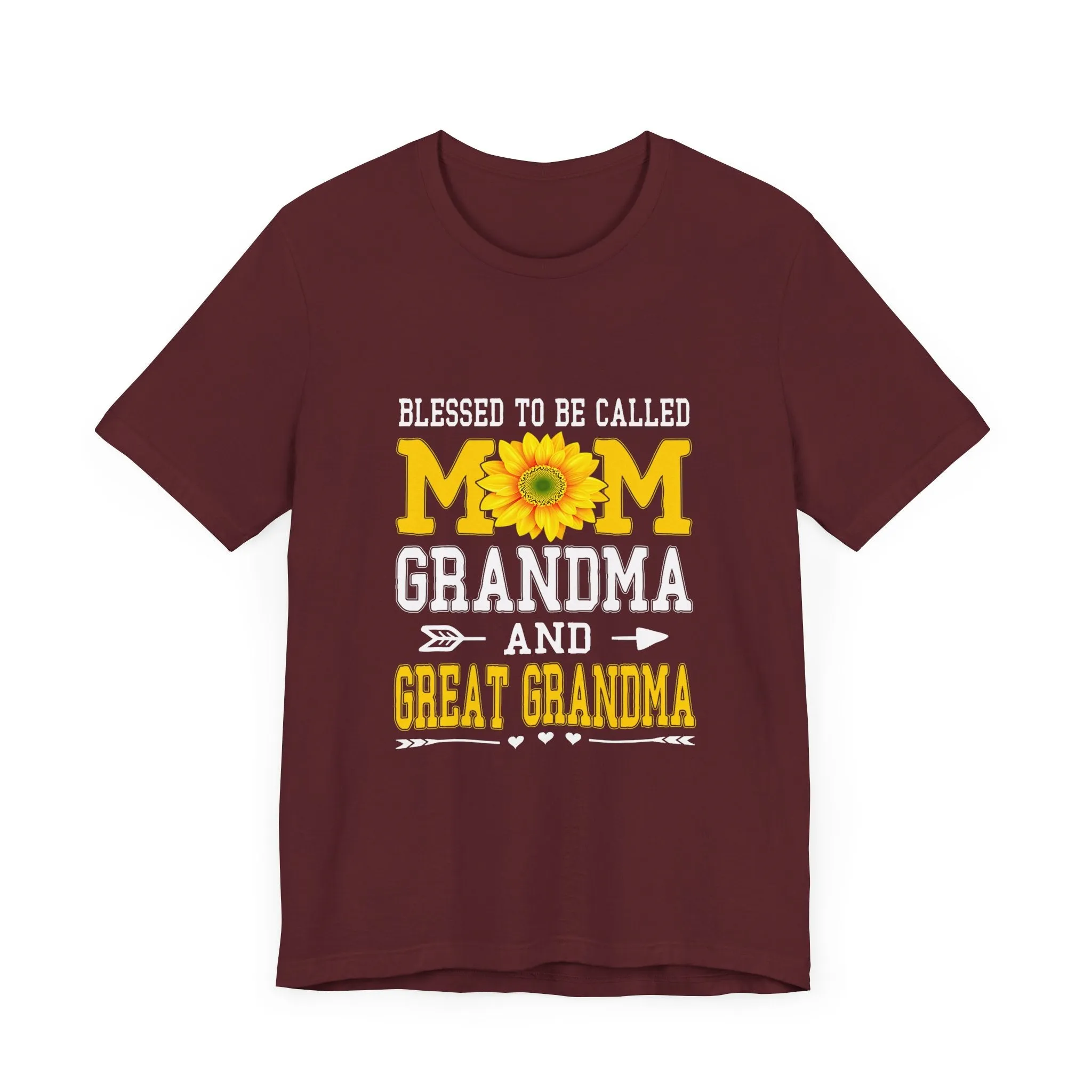 Blessed To Be Called Mom Grandma And Great Grandma T-Shirt - Unisex Garment-Dyed Tee