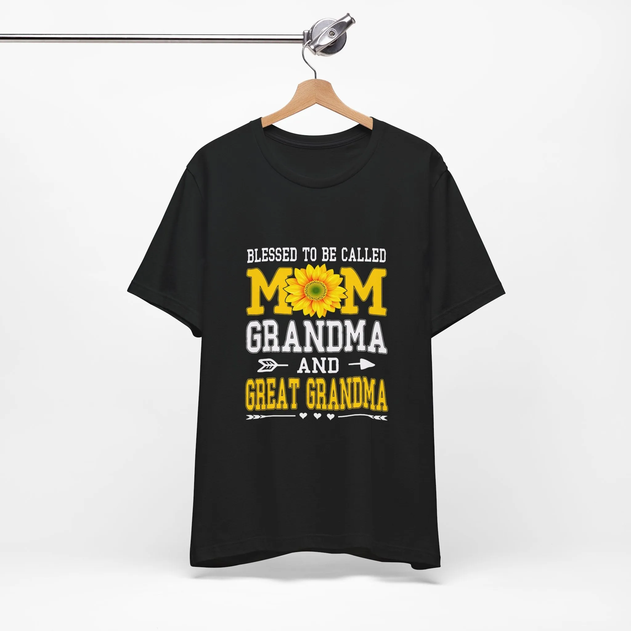 Blessed To Be Called Mom Grandma And Great Grandma T-Shirt - Unisex Garment-Dyed Tee