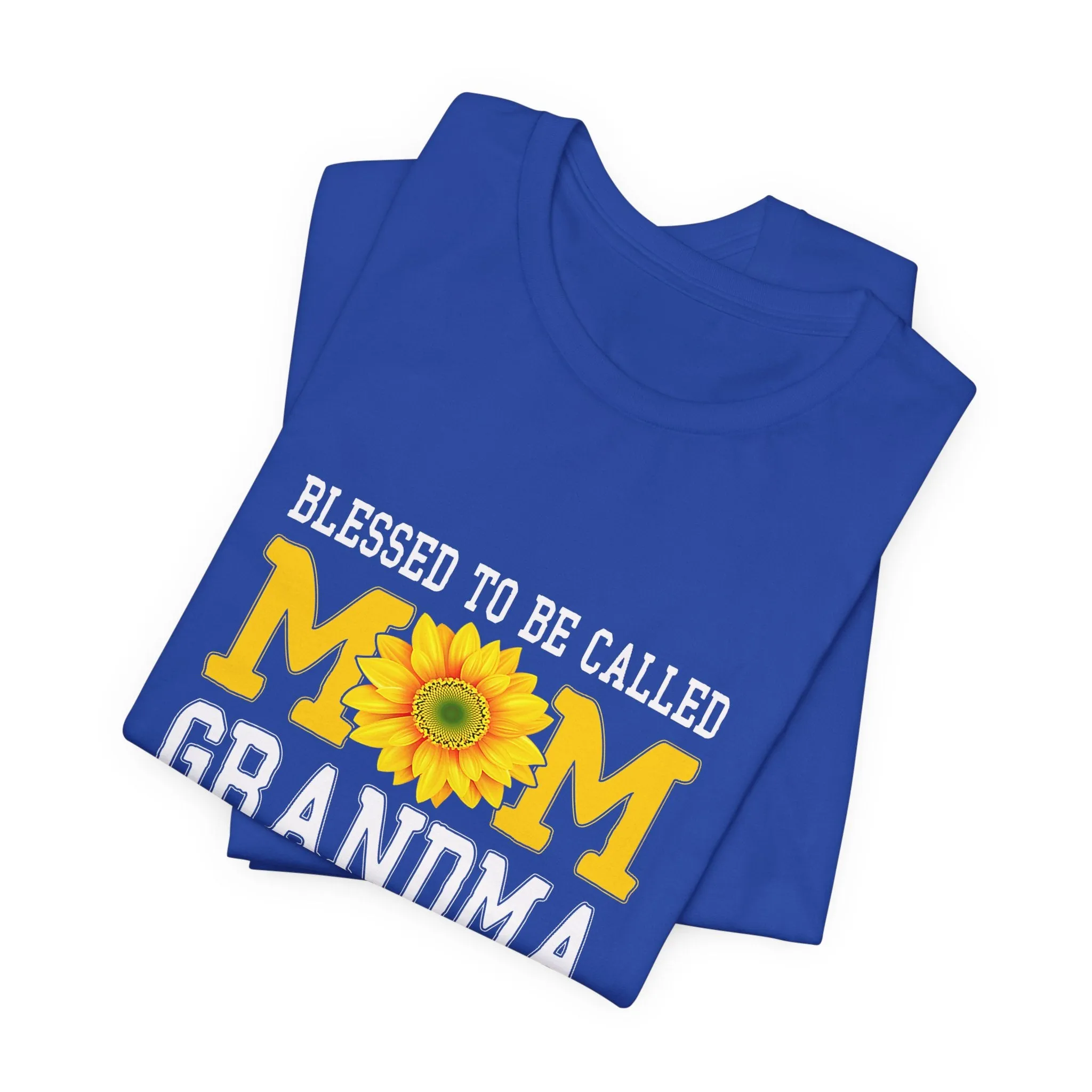 Blessed To Be Called Mom Grandma And Great Grandma T-Shirt - Unisex Garment-Dyed Tee