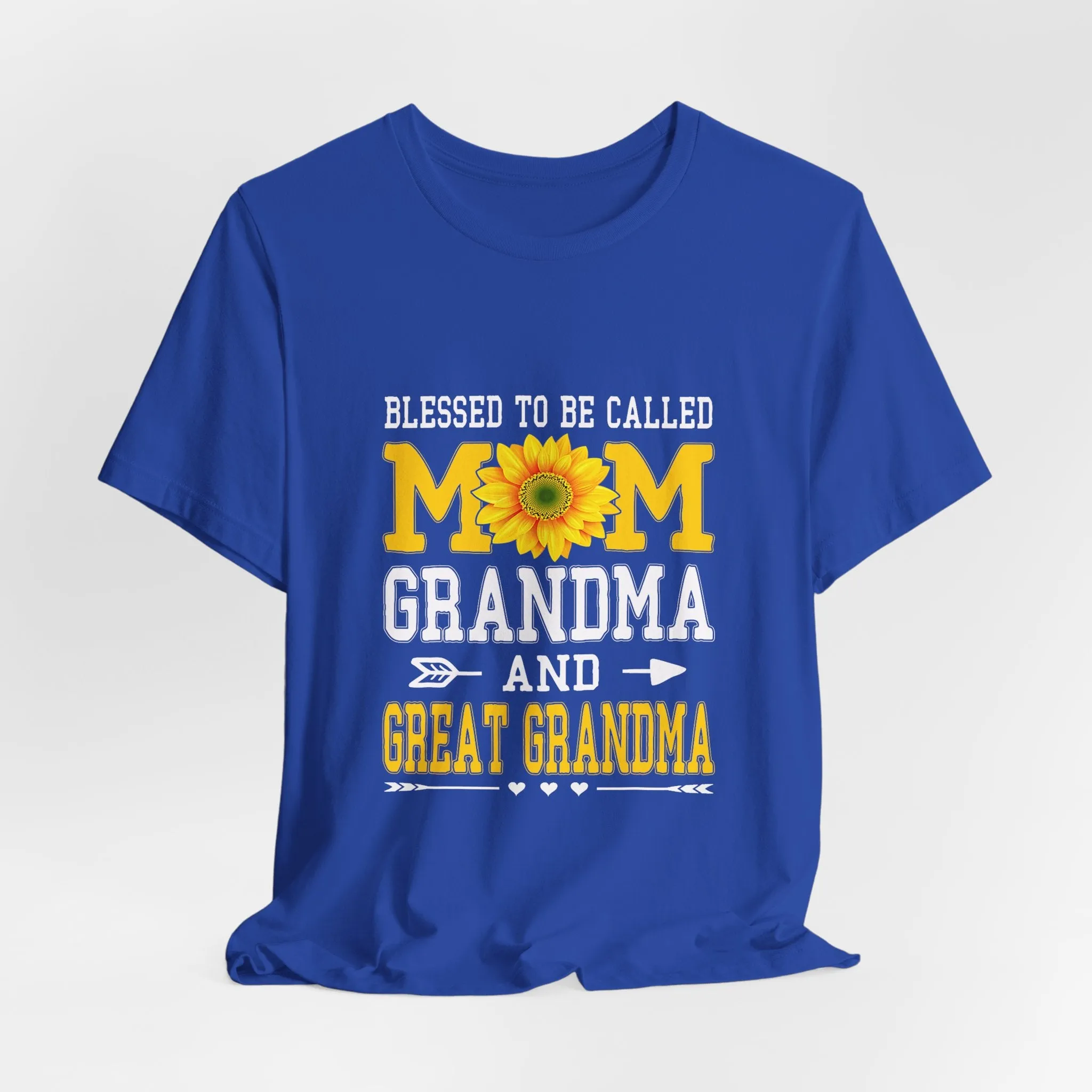 Blessed To Be Called Mom Grandma And Great Grandma T-Shirt - Unisex Garment-Dyed Tee