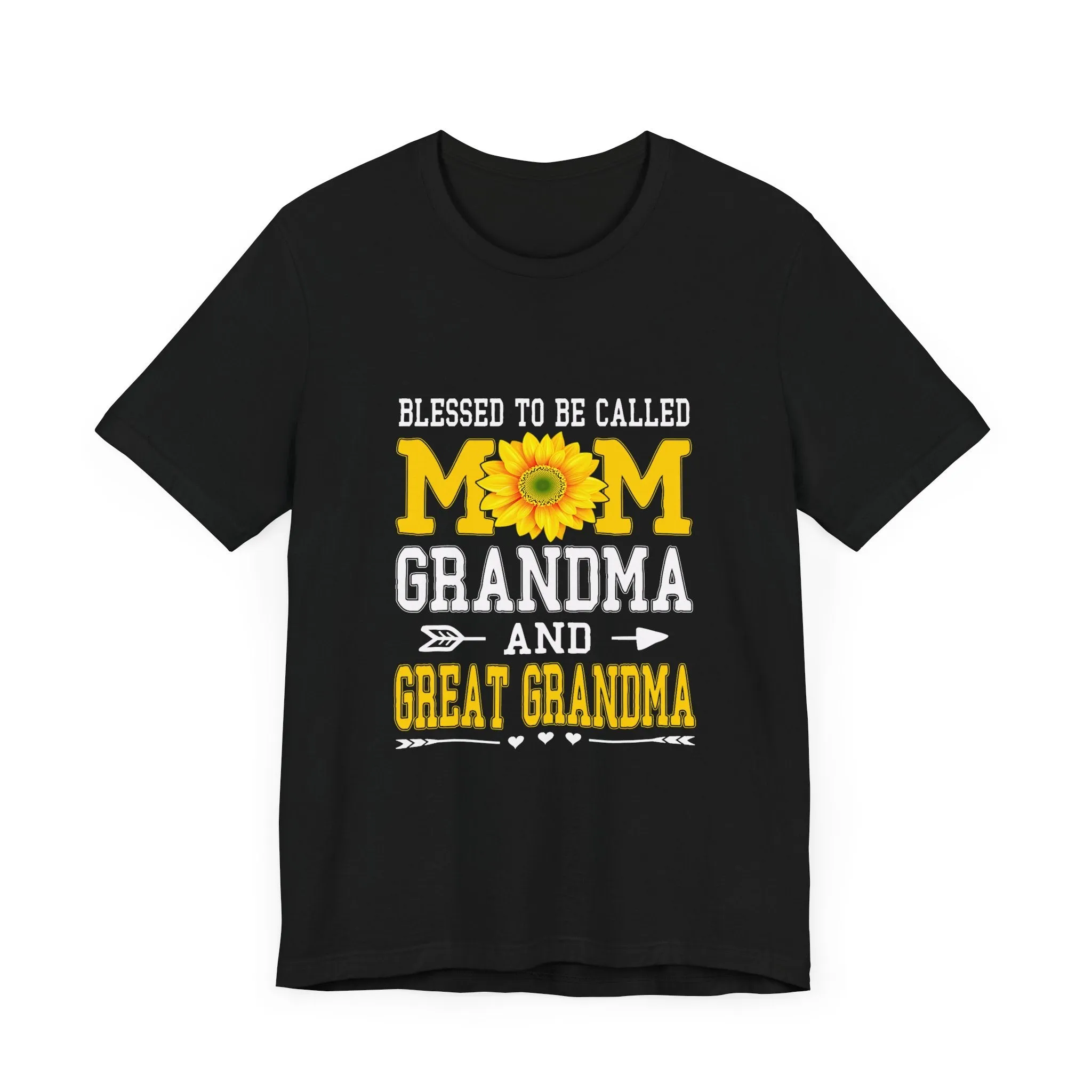Blessed To Be Called Mom Grandma And Great Grandma T-Shirt - Unisex Garment-Dyed Tee