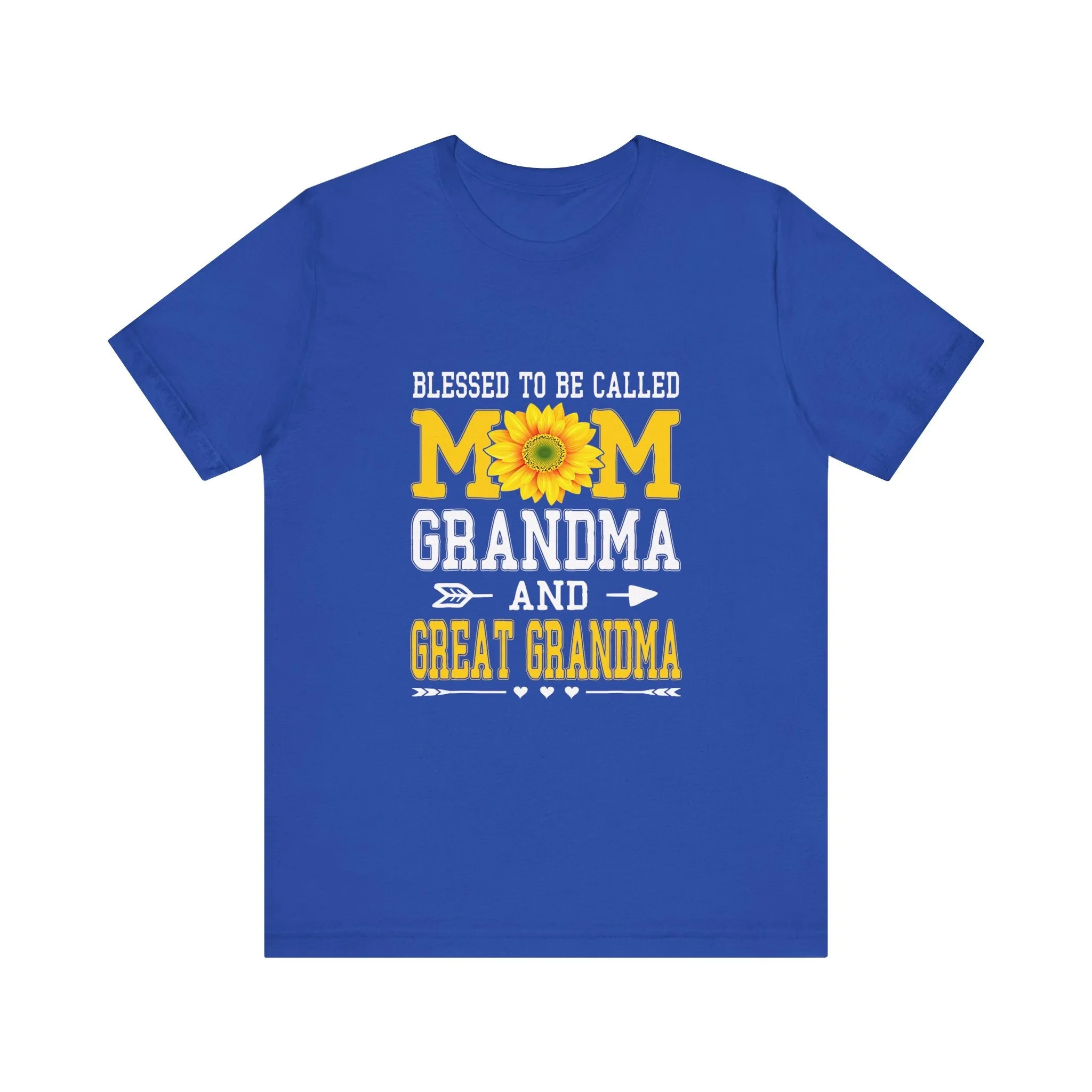Blessed To Be Called Mom Grandma And Great Grandma T-Shirt - Unisex Garment-Dyed Tee