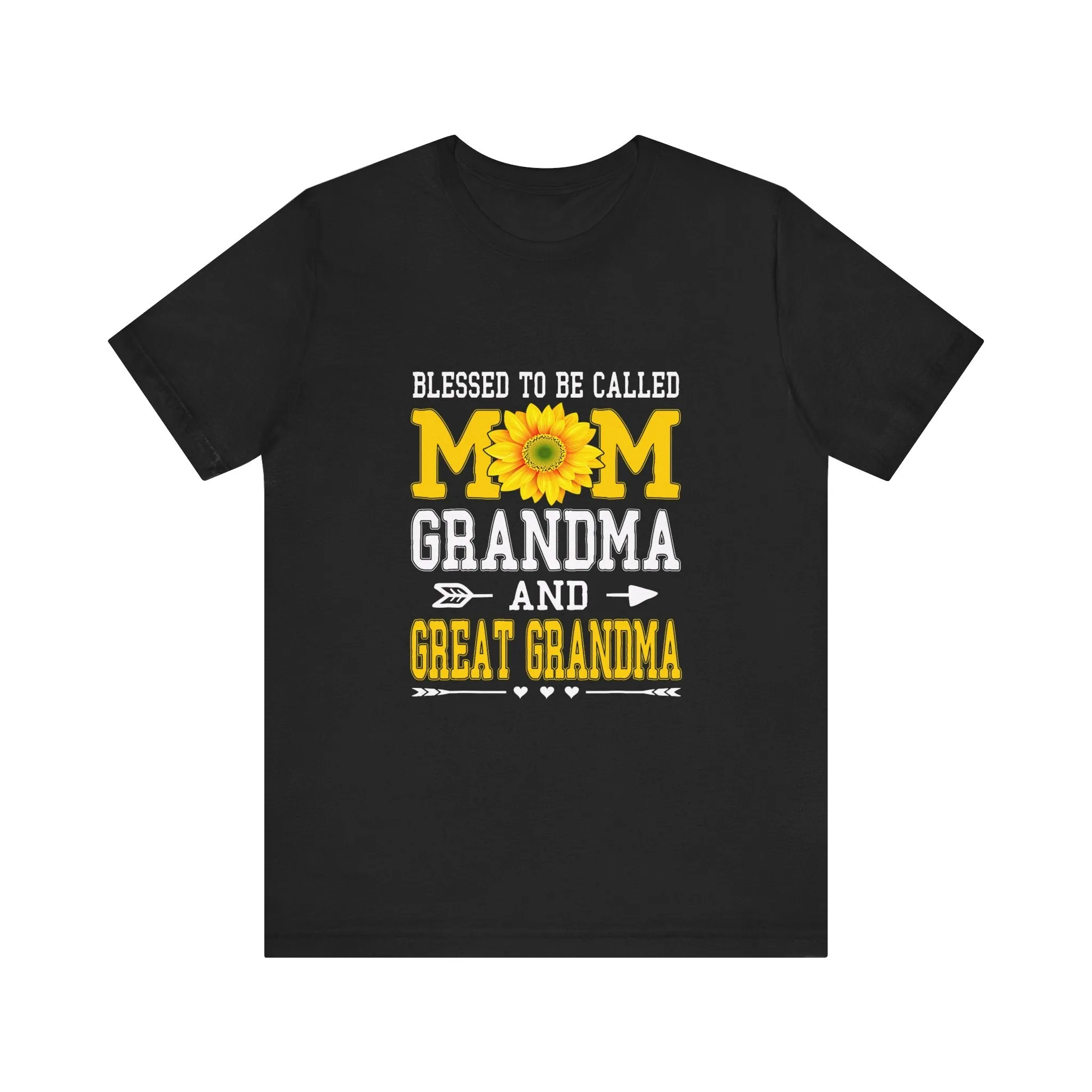 Blessed To Be Called Mom Grandma And Great Grandma T-Shirt - Unisex Garment-Dyed Tee