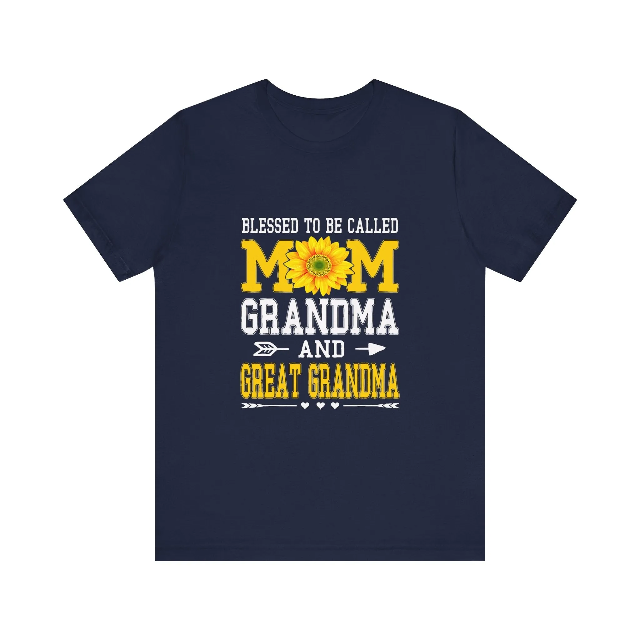 Blessed To Be Called Mom Grandma And Great Grandma T-Shirt - Unisex Garment-Dyed Tee