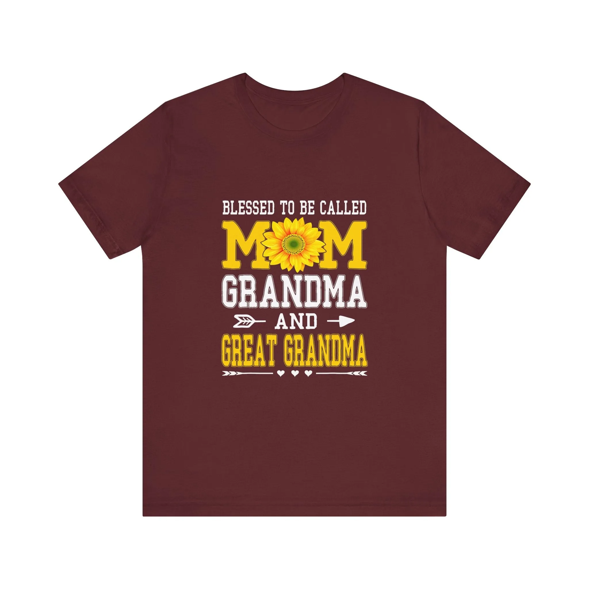 Blessed To Be Called Mom Grandma And Great Grandma T-Shirt - Unisex Garment-Dyed Tee