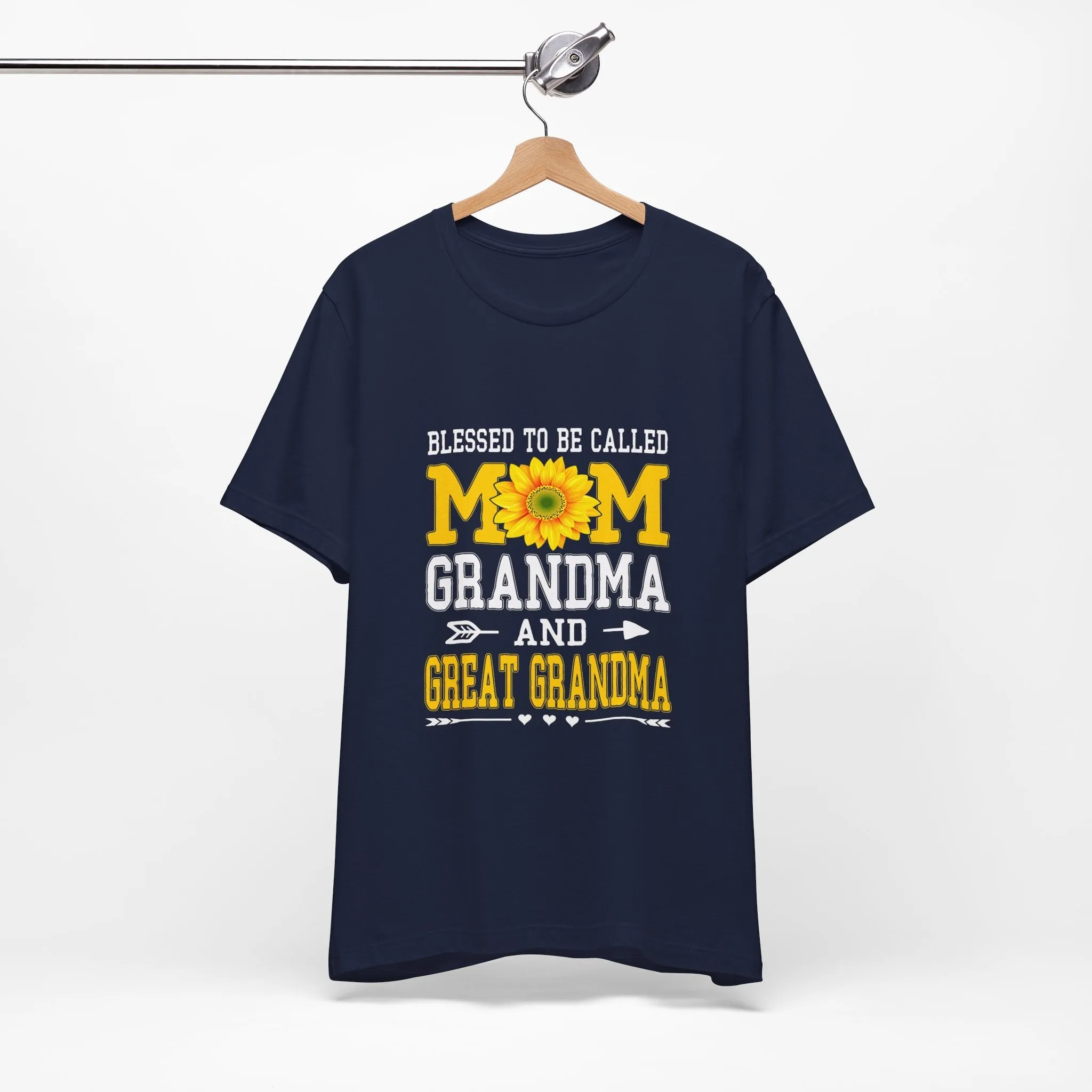 Blessed To Be Called Mom Grandma And Great Grandma T-Shirt - Unisex Garment-Dyed Tee