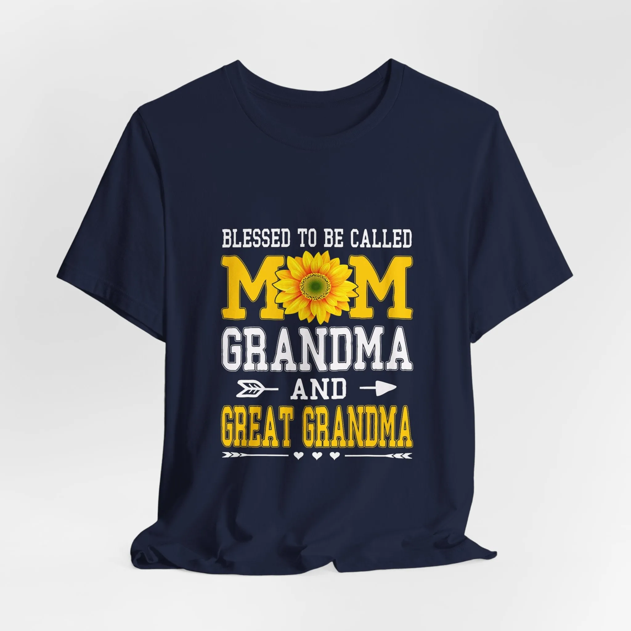 Blessed To Be Called Mom Grandma And Great Grandma T-Shirt - Unisex Garment-Dyed Tee