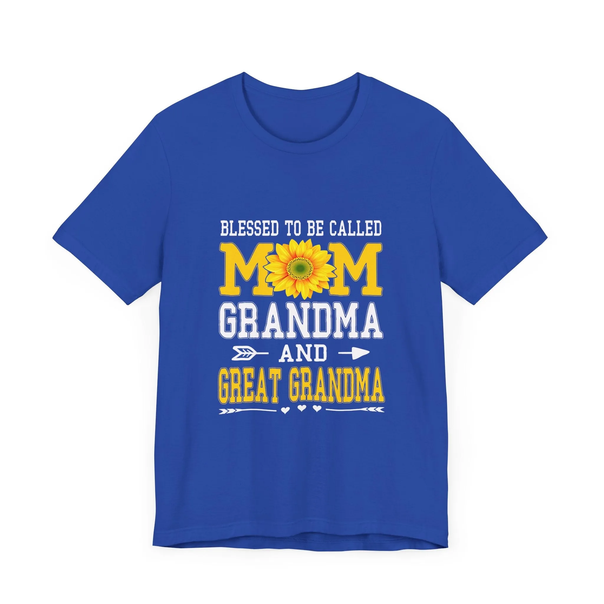 Blessed To Be Called Mom Grandma And Great Grandma T-Shirt - Unisex Garment-Dyed Tee