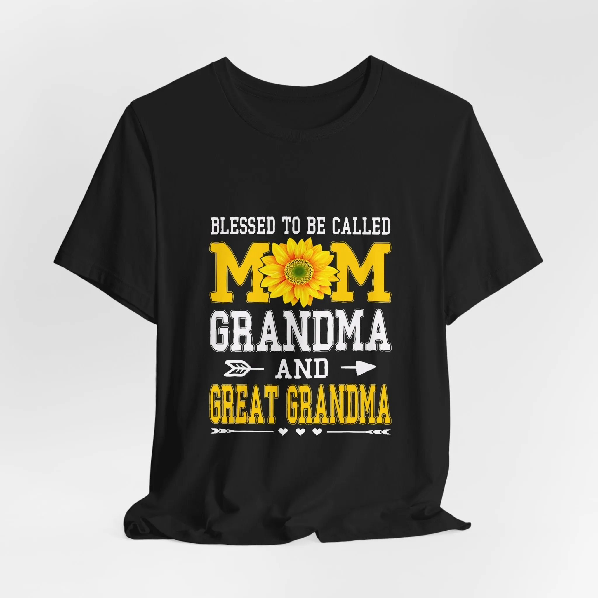 Blessed To Be Called Mom Grandma And Great Grandma T-Shirt - Unisex Garment-Dyed Tee