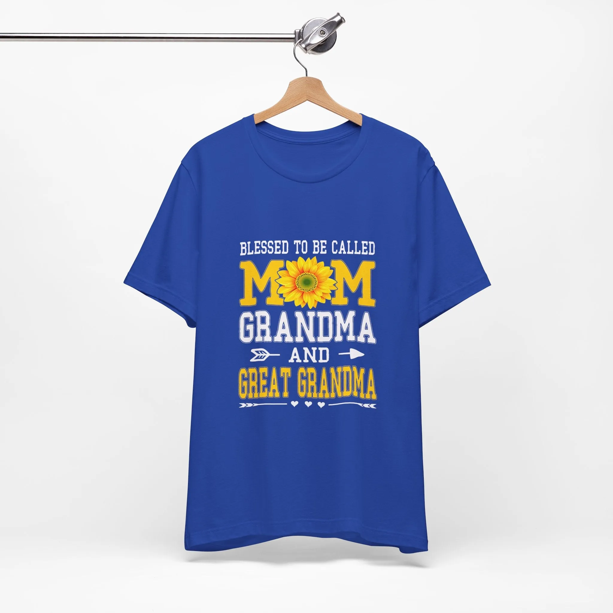 Blessed To Be Called Mom Grandma And Great Grandma T-Shirt - Unisex Garment-Dyed Tee