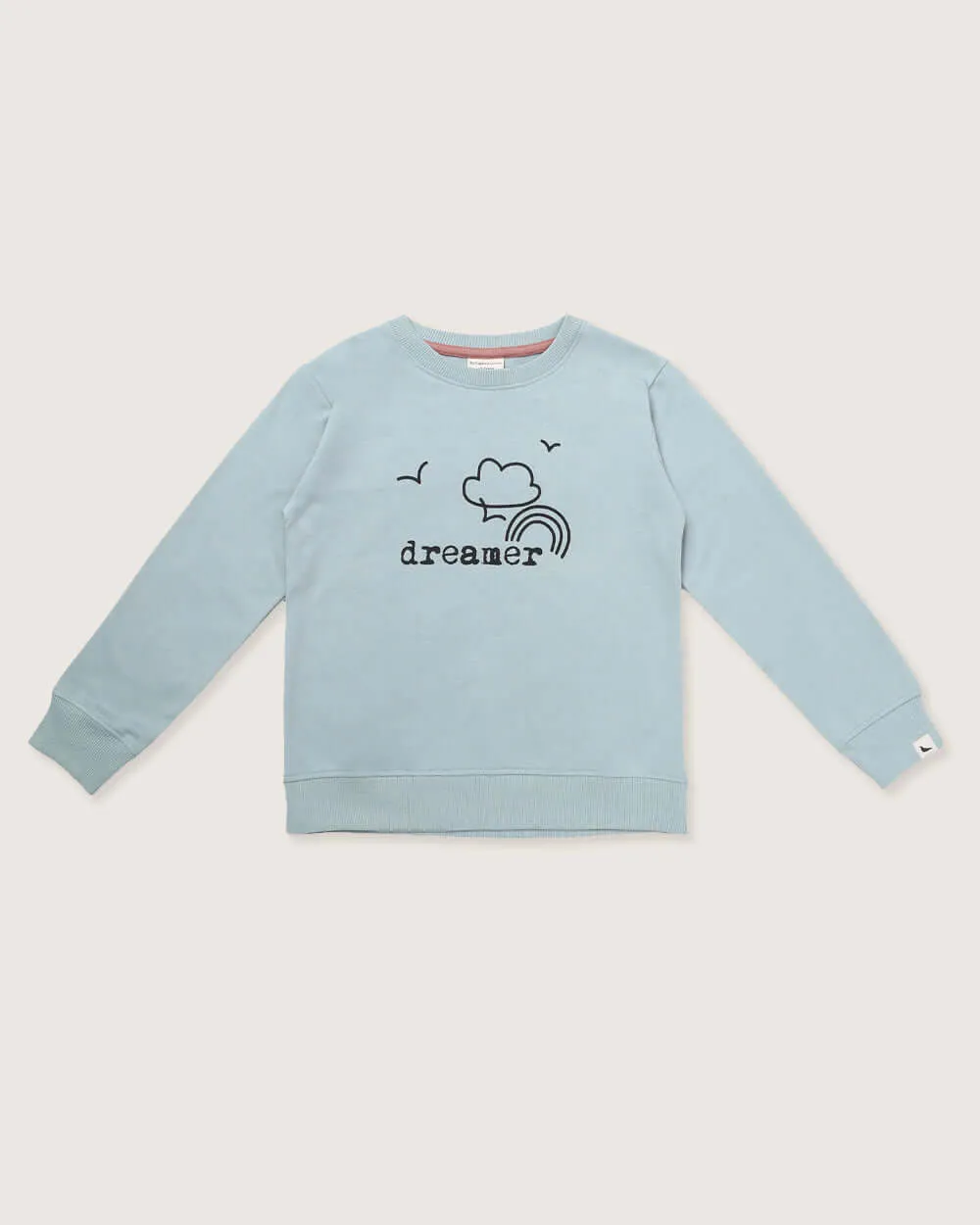 Blue Dreamer Slogan Print Sweatshirt