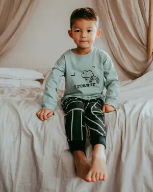Blue Dreamer Slogan Print Sweatshirt