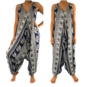 Blue Elephant Romper