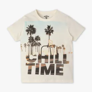 Boys Crew Neck Printed Weekend Tie Dye T-Shirt