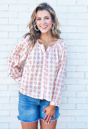 Bungalow Serena Top - Sierra Print