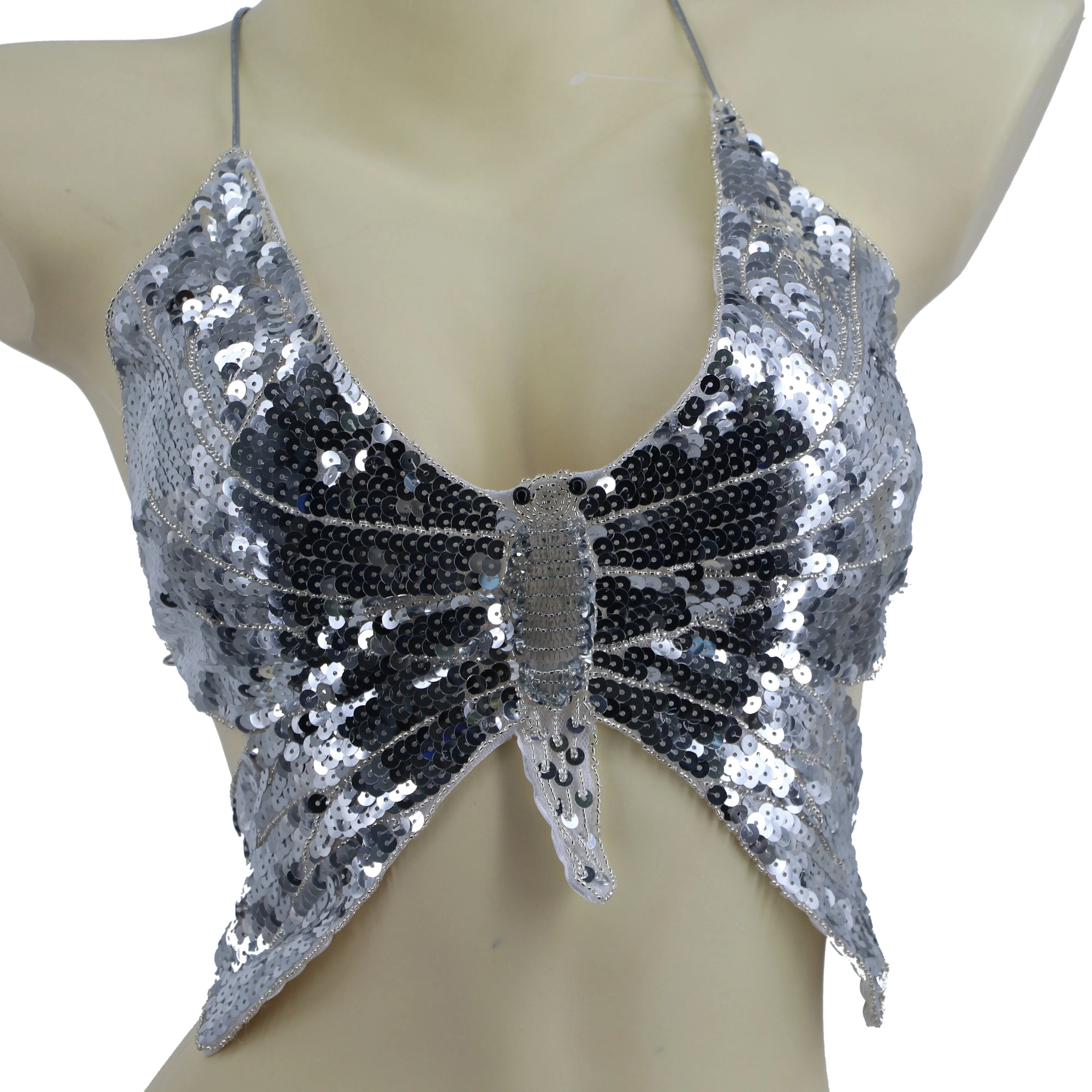 Butterfly Sequin Top