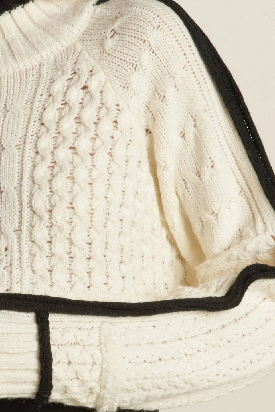 Cable-Knit Pullover Sweater Knit Top