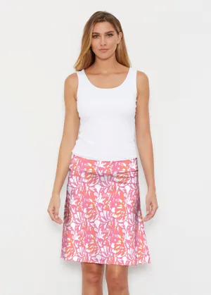 Camouflage Dots Pink (7912) ~ Silky Brenda Skirt 21 inch