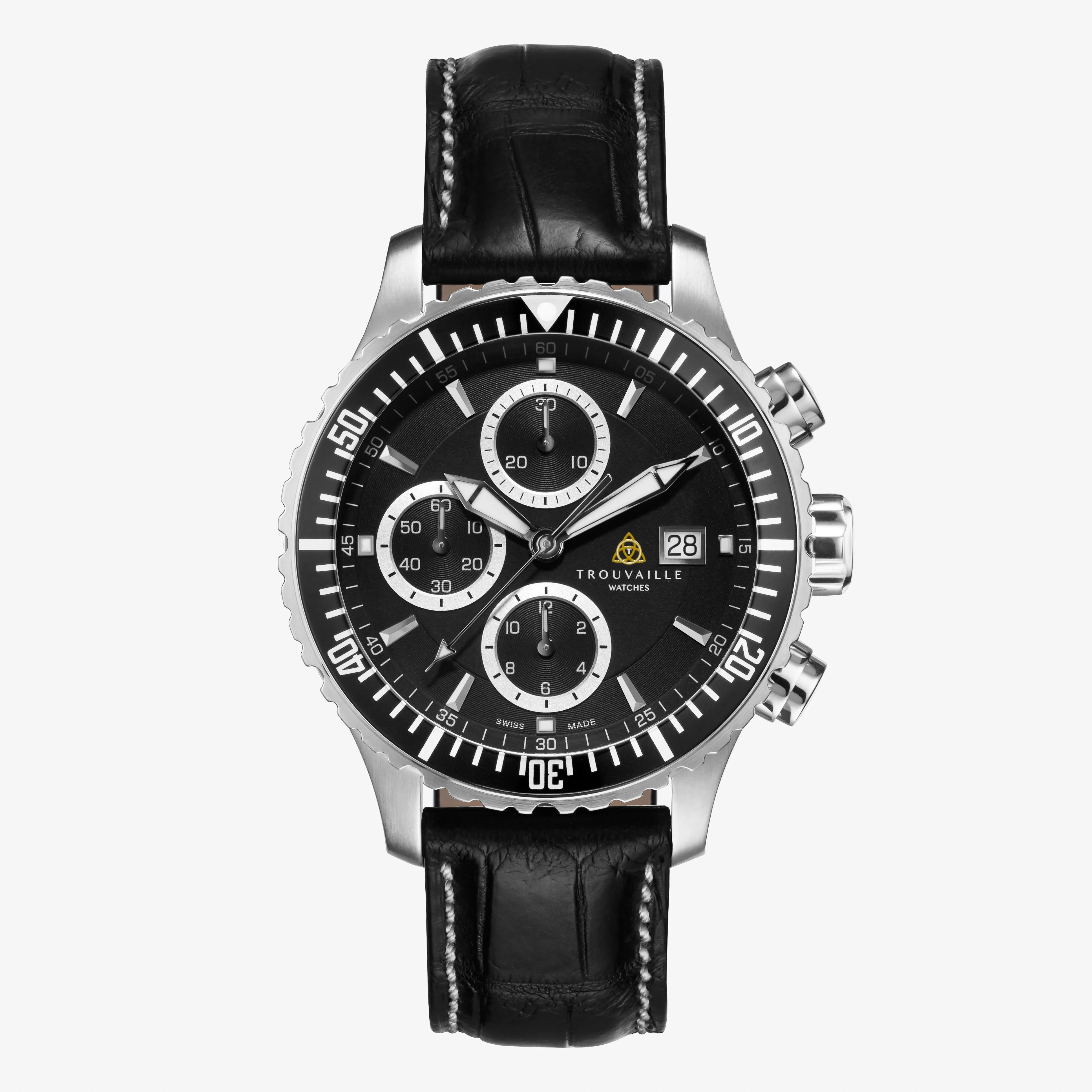 Captain - Black Chronograph Watch