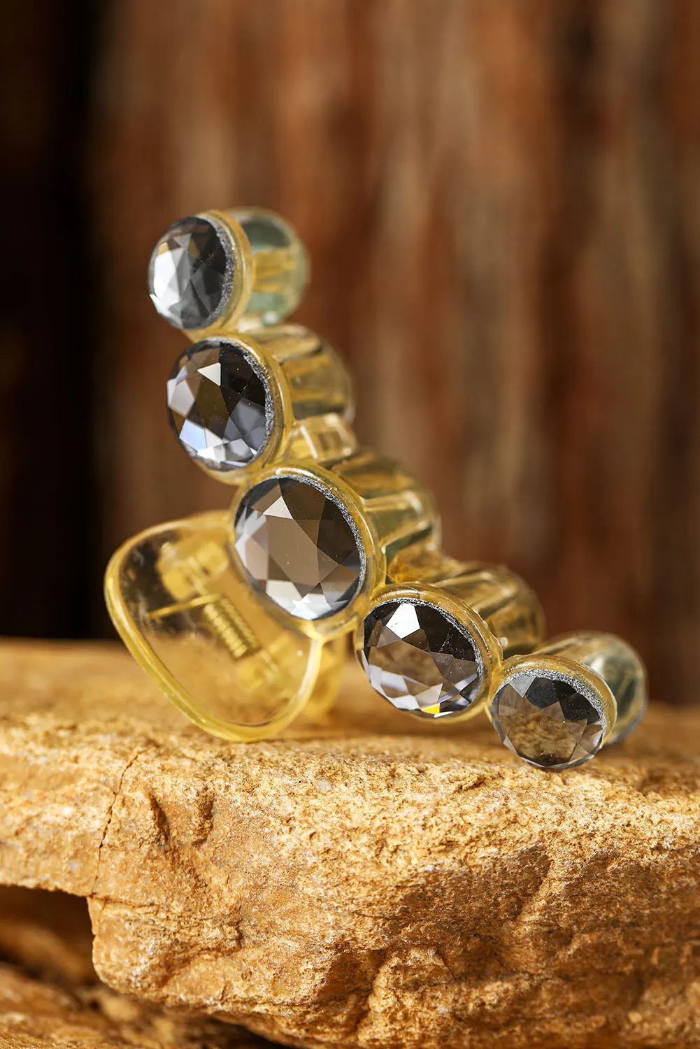 Casual Elegant Crystal Hair Claw