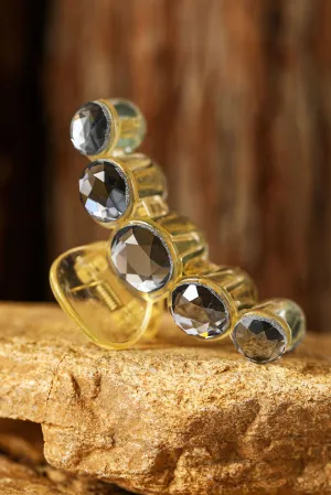 Casual Elegant Crystal Hair Claw