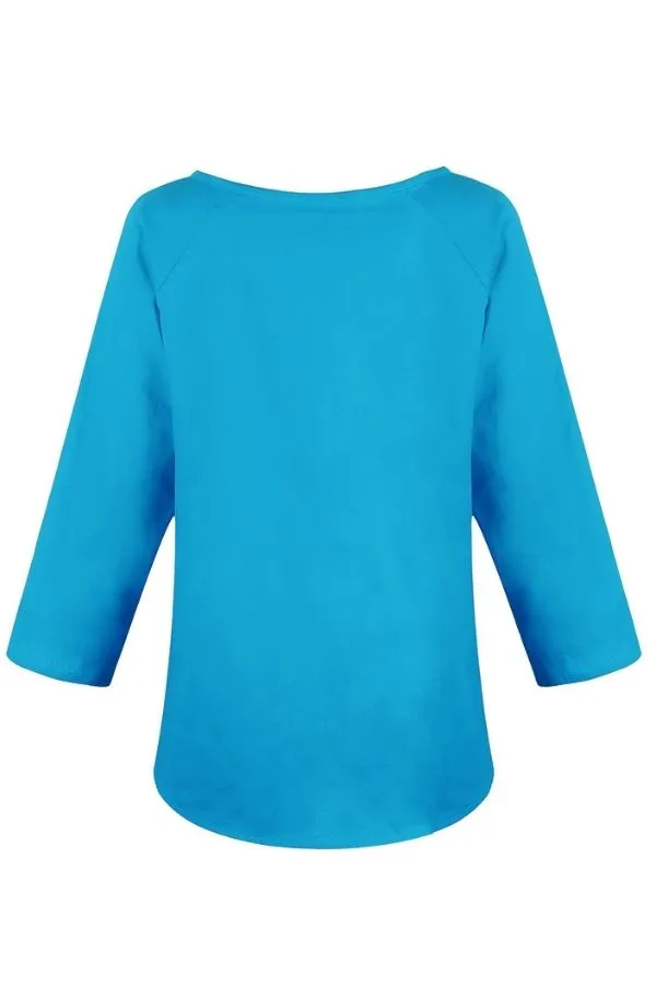 Casual Stylish Solid Color Cotton Blouse