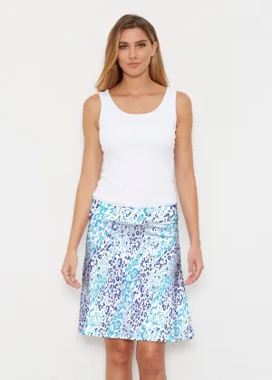 Cat Blue (7755) ~ Silky Brenda Skirt 21 inch