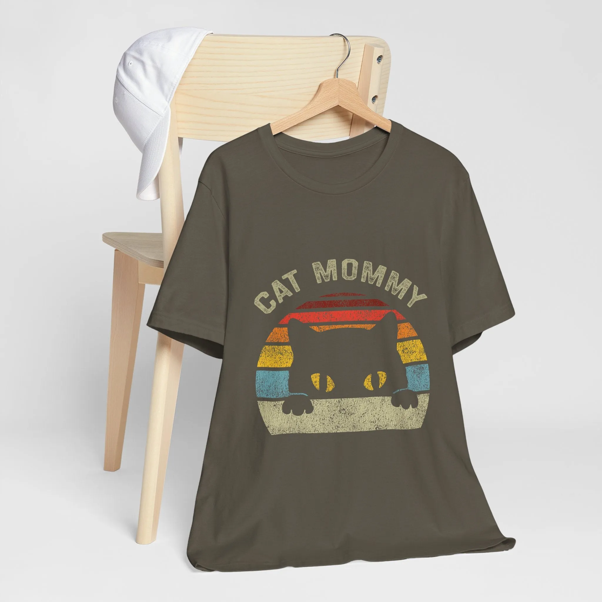 Cat Mommy T-Shirt - Unisex Garment-Dyed Tee