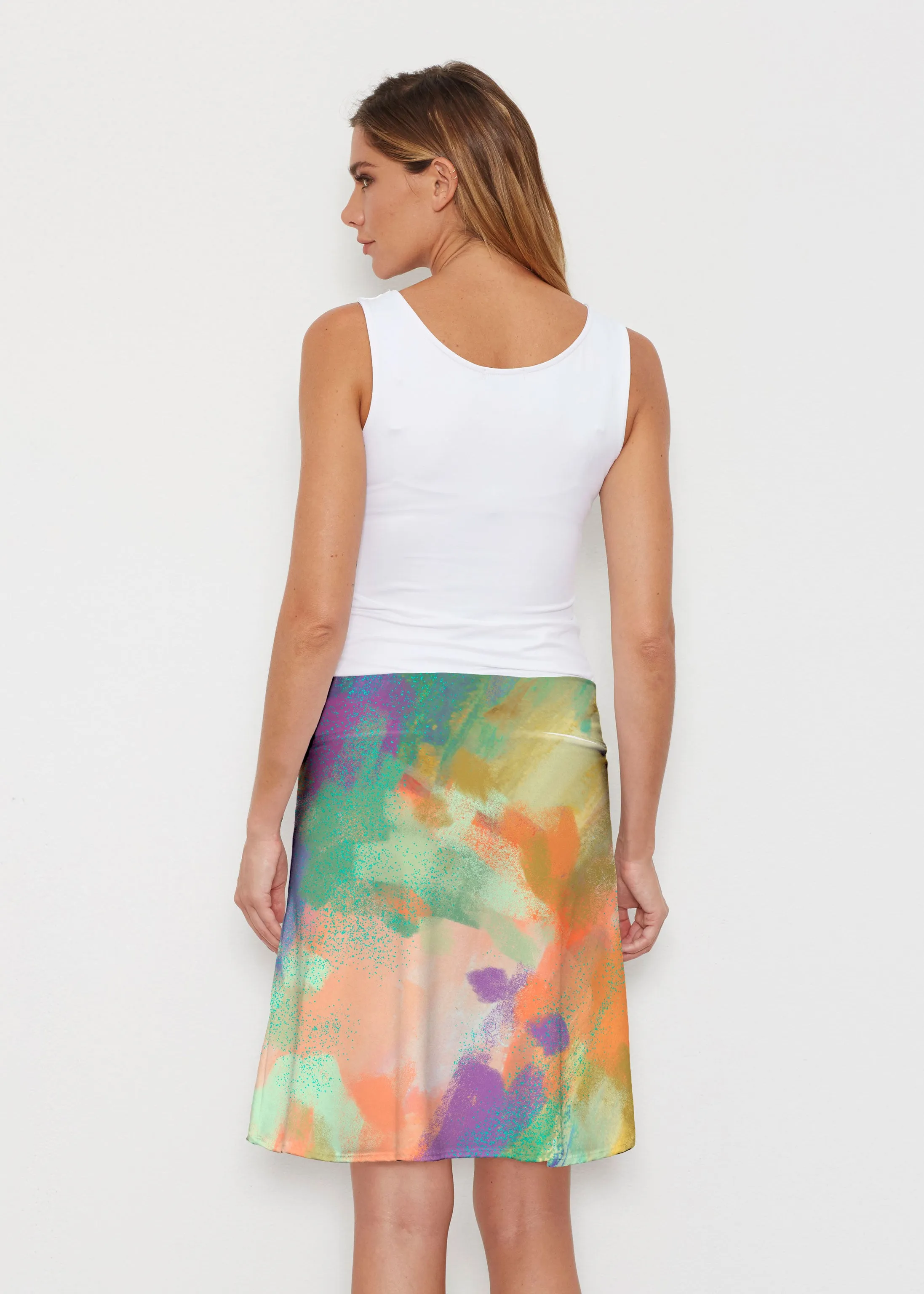 Chalk Of Dreams (17278) ~ Silky Brenda Skirt 21 inch