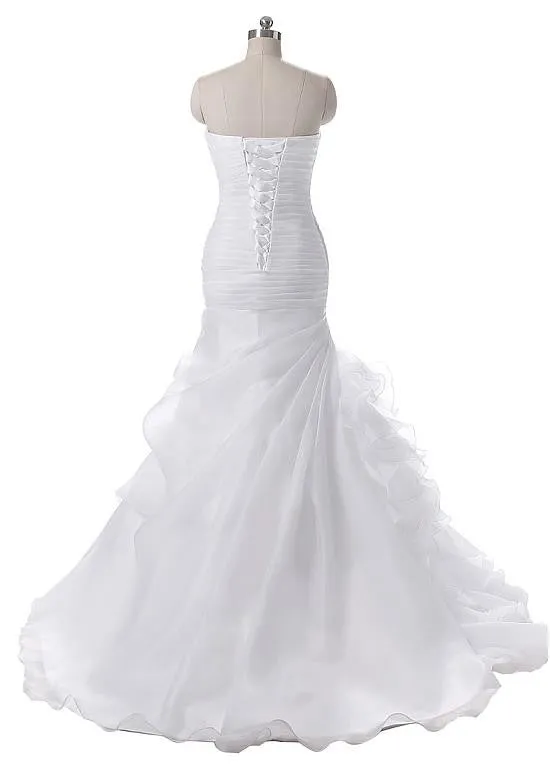 Chic Neckline Mermaid Wedding Dresses